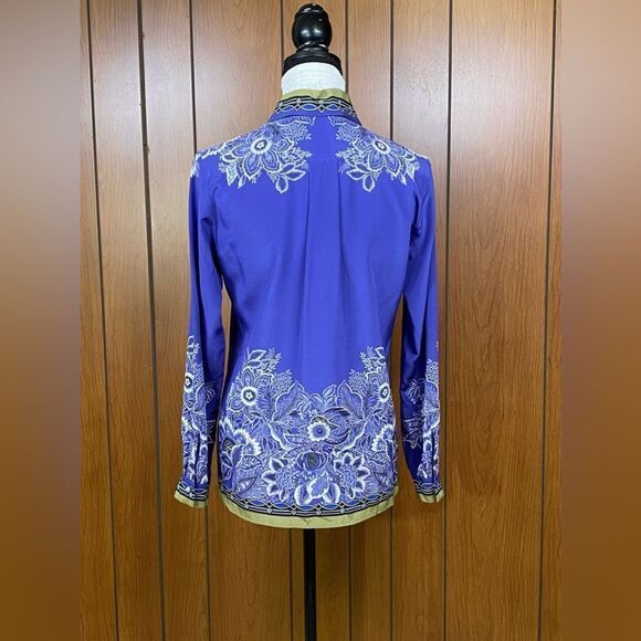 Etro Silk Bandana Blouse size 40/us size 4 - Picture 8 of 13
